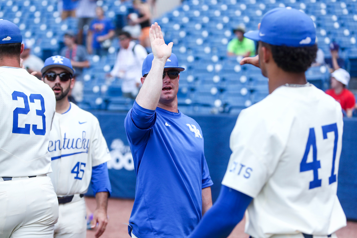 Coach Will Coggin.

Kentucky beats Vanderbilt 10-2.

Photo by Sarah Caputi | UK Athletics
